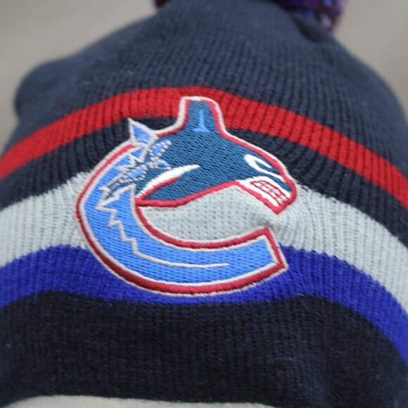 Vancouver Canucks Toque - Original Orca Logo - Adult Stretch Fit - Picture 2 of 7